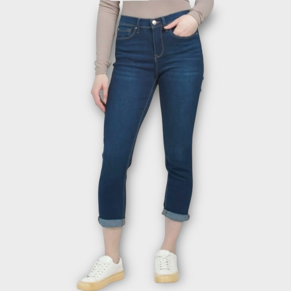 Nanette Lepore Belle High Rise Cropped Skinny Jeans 16 Super Stretchy Flattering - Picture 2 of 11